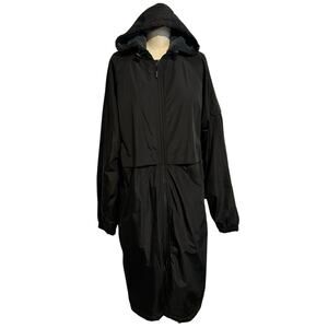 NWOT Sporti Comfort Fleece Lined Swim Parka Black Unisex Small
